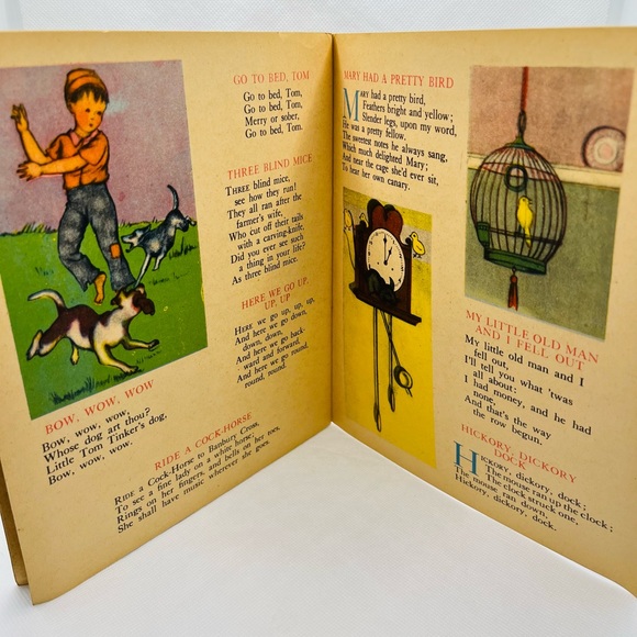 Tom, Tom The Piper’s Son And Other Mother Goose Rhymes Vintage 1943 Kids Book - Picture 6 of 7